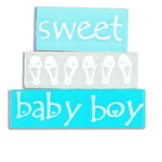 Heidi Grace Designs - baby boy words  (sold in 3's)